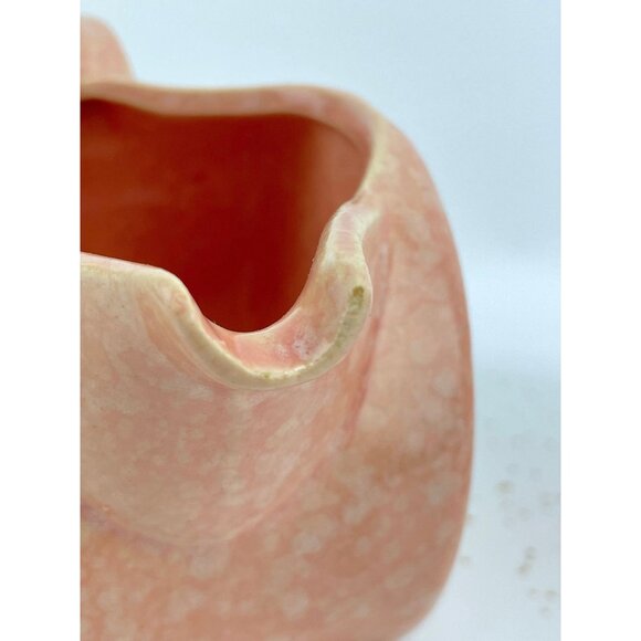 Vintage Art Deco sugar and creamer set, pink speckled ceramic - Picture 9 of 9